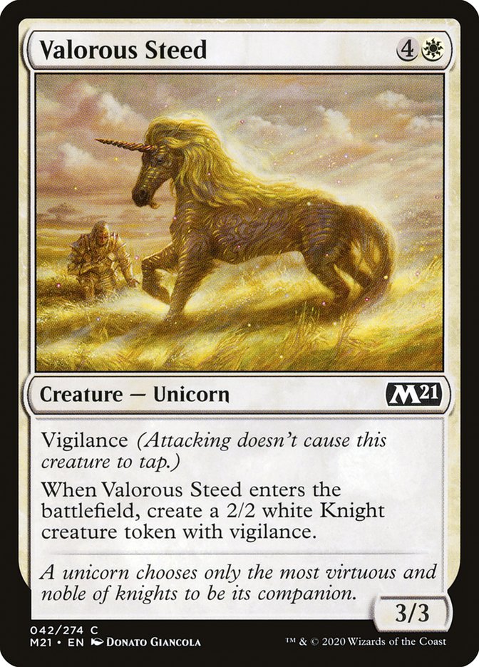Valorous Steed [Core Set 2021] (M21 42)