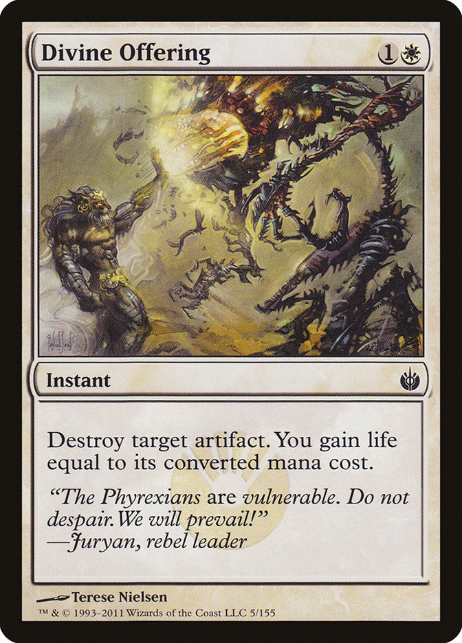 Divine Offering [Mirrodin Besieged] (MBS 5)