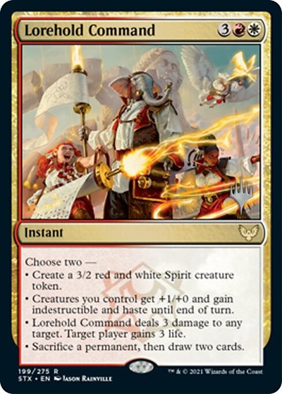 Lorehold Command (Promo Pack) [Strixhaven: School of Mages Promos] (PSTX 199)