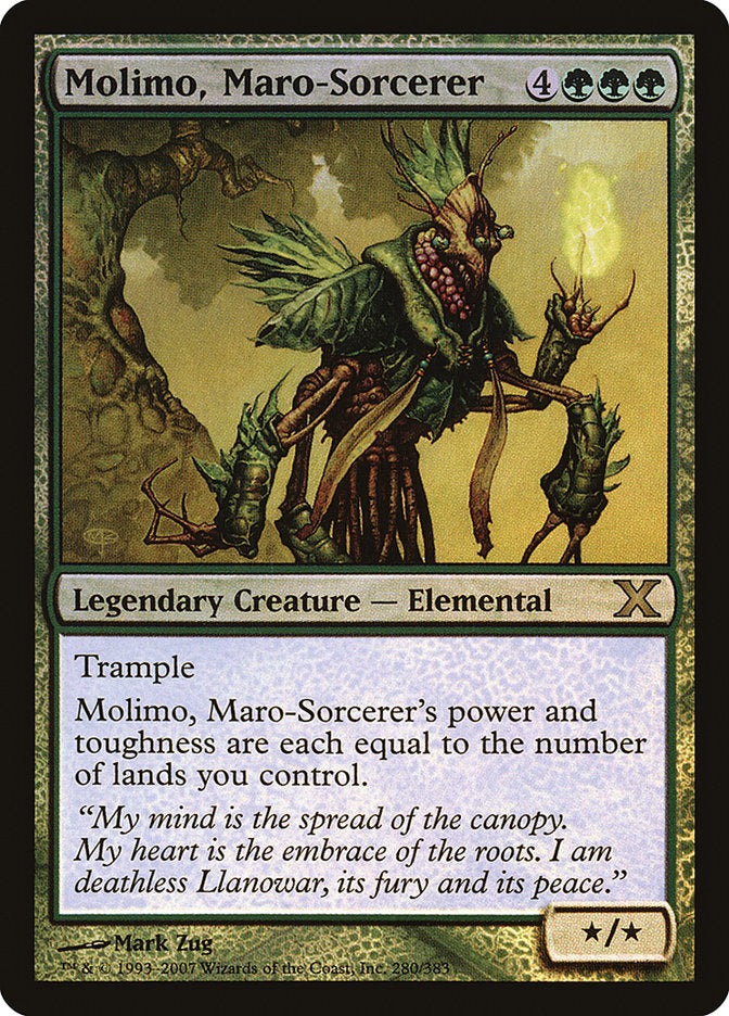 Molimo, Maro-Sorcerer (Premium Foil) [Tenth Edition] (10E 280)
