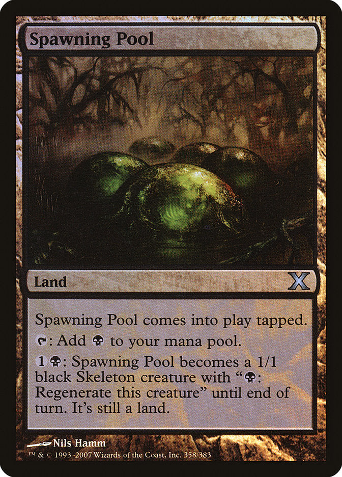 Spawning Pool (Premium Foil) [Tenth Edition] (10E 358)