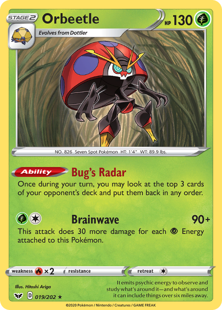 Orbeetle (19/202) [Sword & Shield: Base Set]