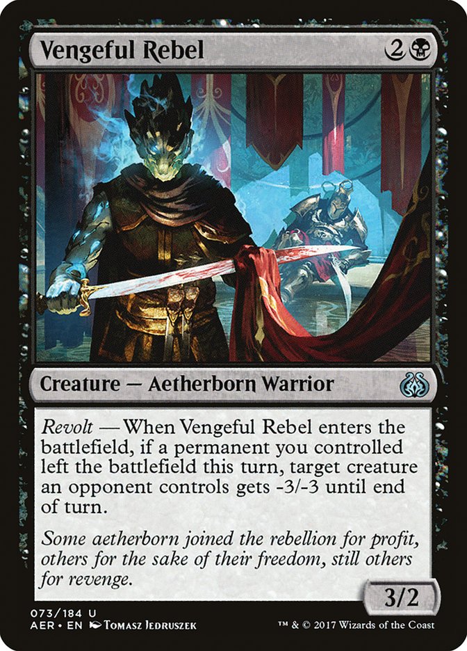Vengeful Rebel [Aether Revolt] (AER 73)