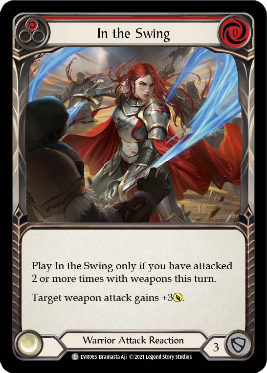 In the Swing (Red) [EVR063] 1st Edition Rainbow Foil