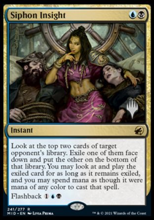 Siphon Insight (Promo Pack) [Innistrad: Midnight Hunt Promo Pack] (PMID 241)