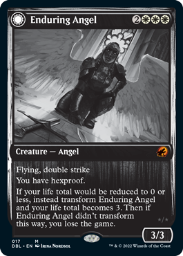 Enduring Angel // Angelic Enforcer [Innistrad: Double Feature] (DBL 17)