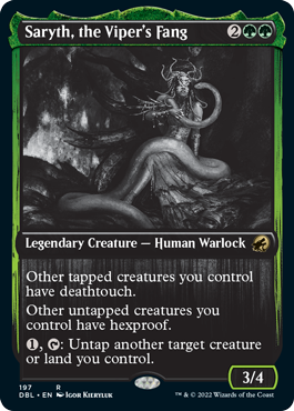Saryth, the Viper's Fang [Innistrad: Double Feature] (DBL 197)