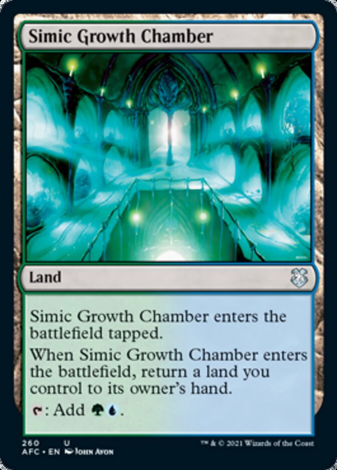 Simic Growth Chamber [Dungeons & Dragons: Adventures in the Forgotten Realms Commander] (AFC 260)