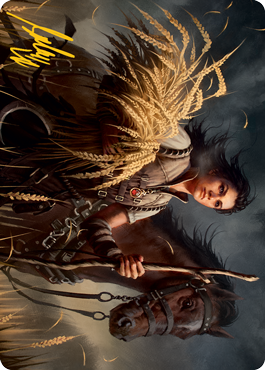 Ambitious Farmhand Art Card (Gold-Stamped Signature) [Innistrad: Midnight Hunt Art Series] (AMID 11)