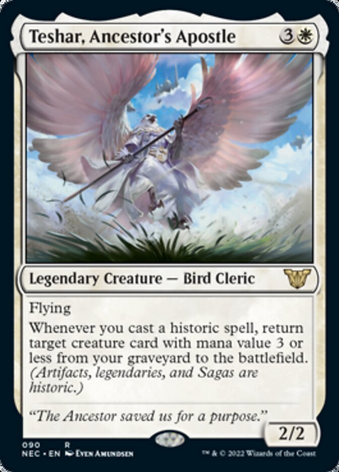 Teshar, Ancestor's Apostle [Kamigawa: Neon Dynasty Commander] (NEC 90)