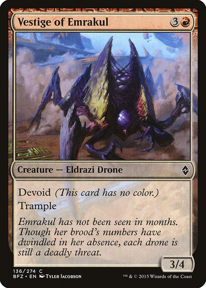 Vestige of Emrakul [Battle for Zendikar] (BFZ 136)