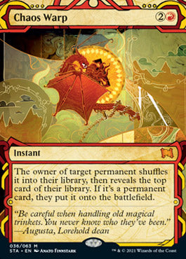 Chaos Warp (Etched Foil) [Strixhaven Mystical Archive] (STA 36)