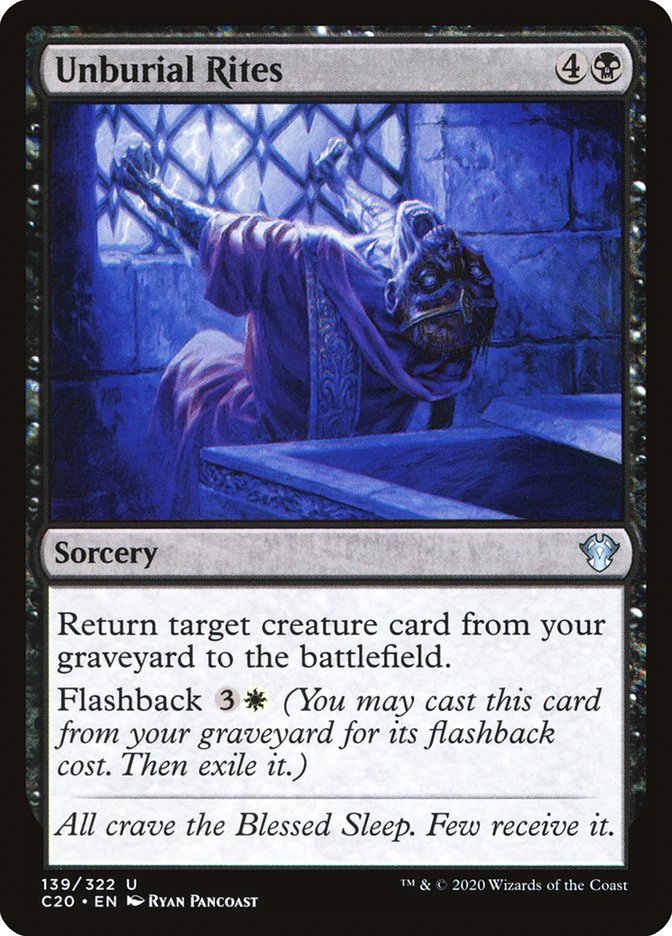 Unburial Rites [Commander 2020] (C20 139)