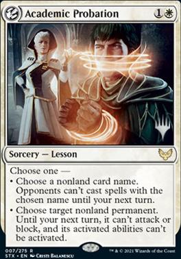 Academic Probation (Promo Pack) [Strixhaven: School of Mages Promos] (PSTX 7)