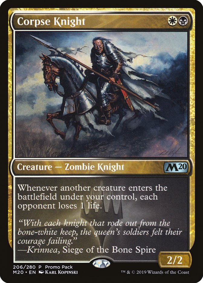Corpse Knight (Promo Pack) [Core Set 2020 Promos] (PM20 206)