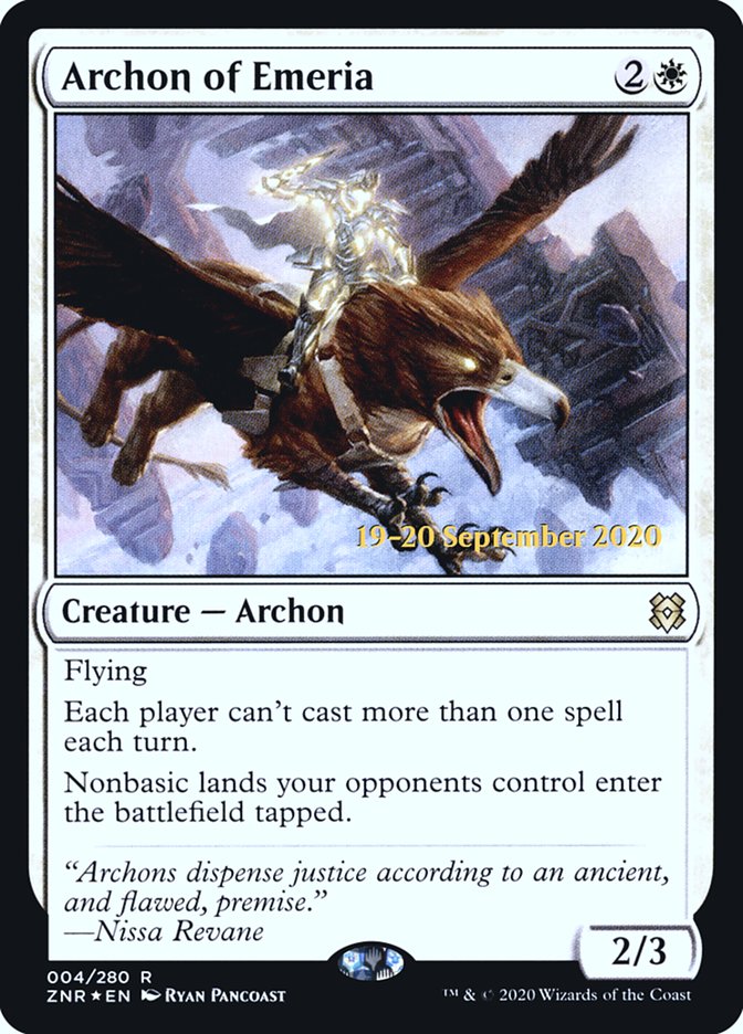 Archon of Emeria  [Zendikar Rising Prerelease Promos] (PZNR 4S)