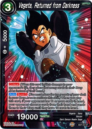 Vegeta, Returned from Darkness (Starter Deck - Shenron’s Advent) [SD7-03]