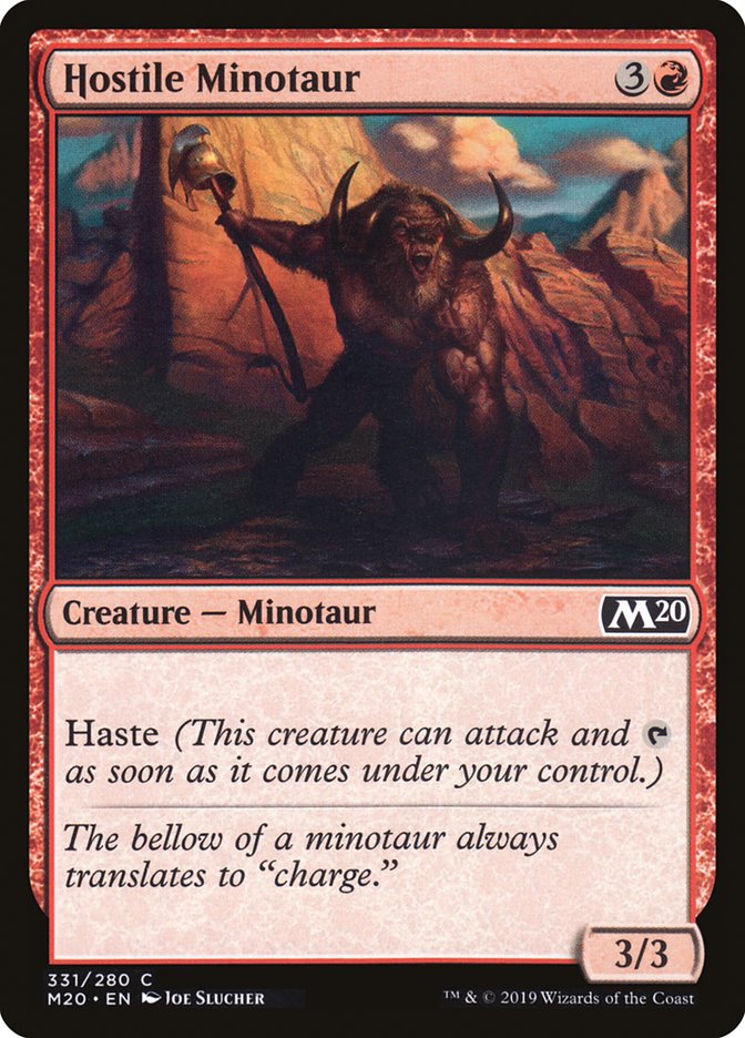 Hostile Minotaur [Core Set 2020] (M20 331)