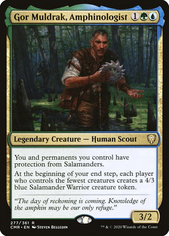 Gor Muldrak, Amphinologist [Commander Legends] (CMR 277)