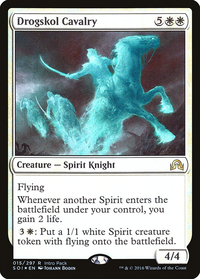Drogskol Cavalry (Intro Pack) [Shadows over Innistrad Promos] (PSOI 15)