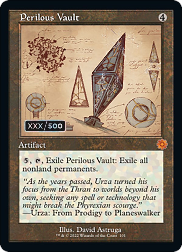 Perilous Vault (Schematic) (Serial Numbered) [The Brothers' War Retro Artifacts]
