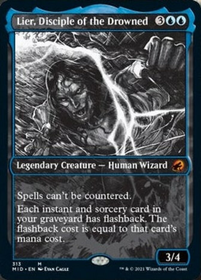 Lier, Disciple of the Drowned (Showcase Eternal Night) [Innistrad: Midnight Hunt] (MID 313)