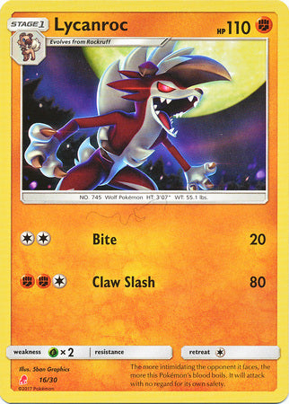 Lycanroc (16/30) [Sun & Moon: Trainer Kit - Lycanroc & Alolan Raichu]