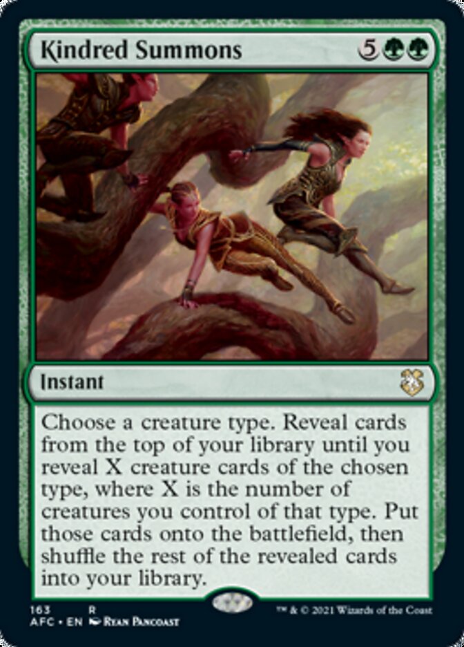 Kindred Summons [Dungeons & Dragons: Adventures in the Forgotten Realms Commander] (AFC 163)