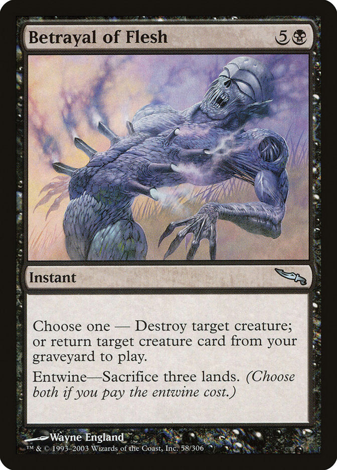 Betrayal of Flesh [Mirrodin] (MRD 58)