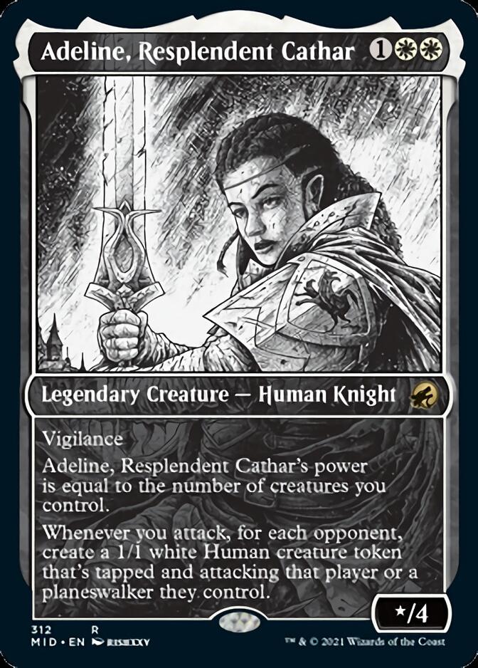 Adeline, Resplendent Cathar (Showcase Eternal Night) [Innistrad: Midnight Hunt] (MID 312)