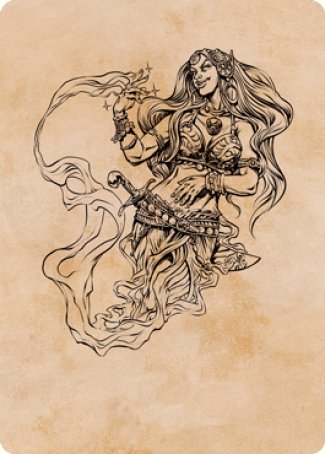 Djinni Windseer (Showcase) Art Card [Dungeons & Dragons: Adventures in the Forgotten Realms Art Series] (AAFR 74)