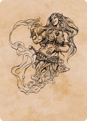 Djinni Windseer (Showcase) Art Card [Dungeons & Dragons: Adventures in the Forgotten Realms Art Series] (AAFR 74)