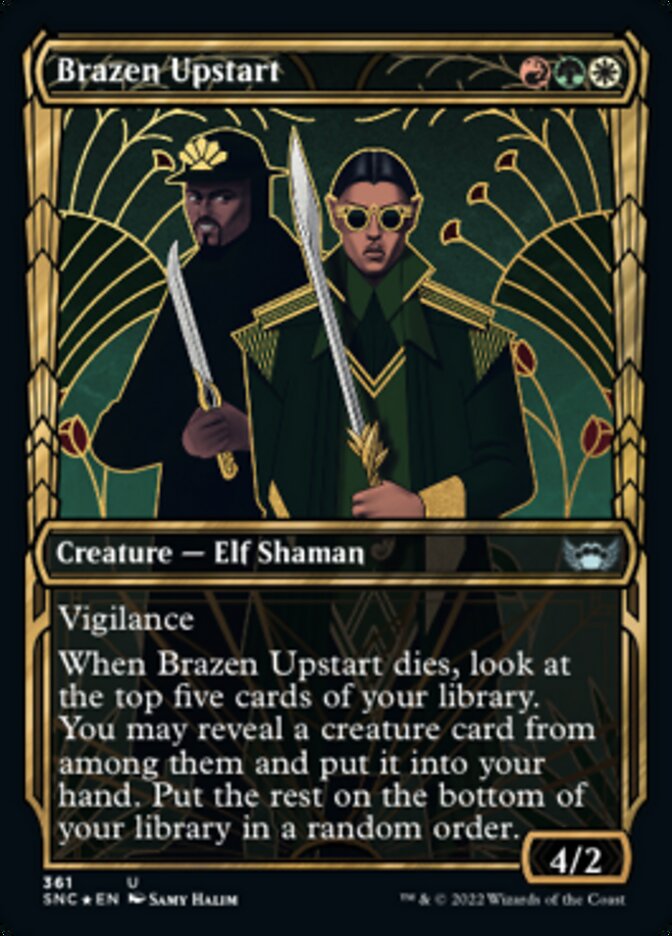 Brazen Upstart (Showcase Golden Age Gilded Foil) (SNC 361)