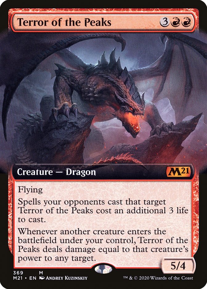 Terror of the Peaks (Extended Art) [Core Set 2021] (M21 369)