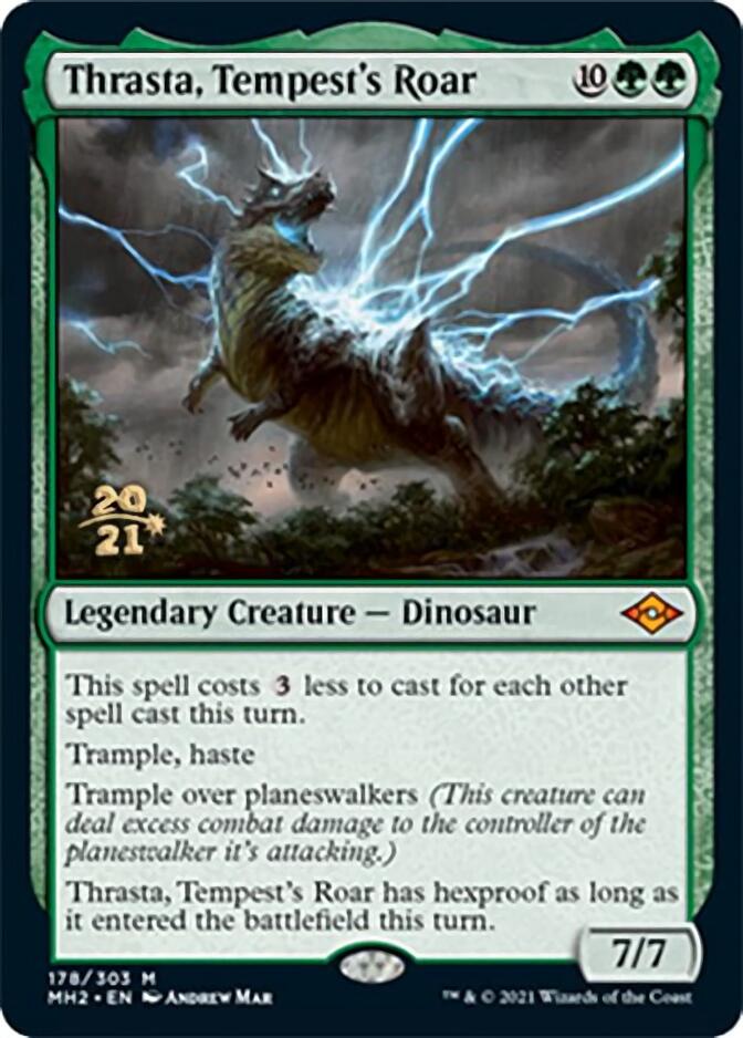 Thrasta, Tempest's Roar [Modern Horizons 2 Prerelease Promos] (PMH2 178)