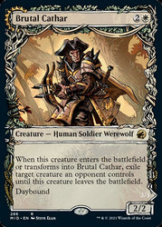Brutal Cathar // Moonrage Brute (Showcase Equinox) [Innistrad: Midnight Hunt] (MID 286)