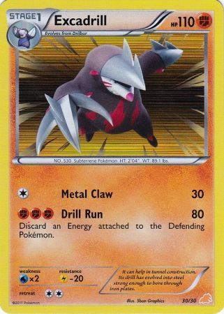 Excadrill (30/30) [Black & White: Trainer Kit]