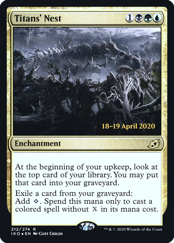 Titans' Nest  [Ikoria: Lair of Behemoths Prerelease Promos] (PIKO 212S)