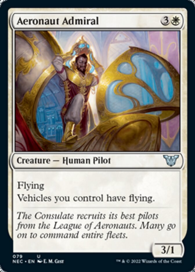 Aeronaut Admiral [Kamigawa: Neon Dynasty Commander] (NEC 79)
