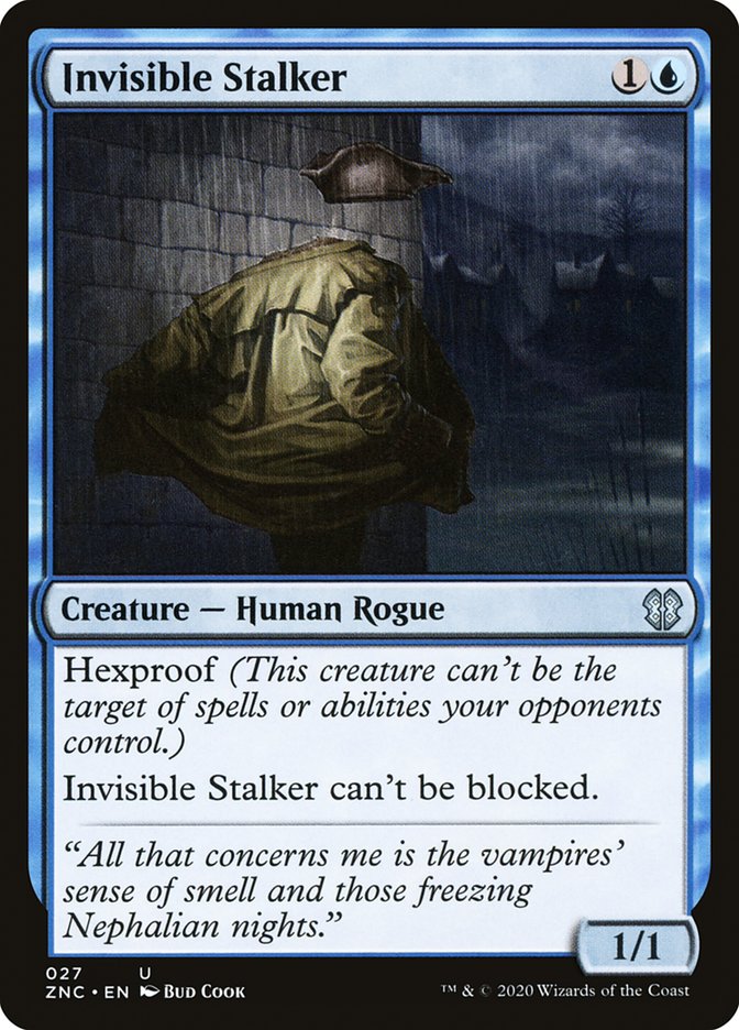 Invisible Stalker [Zendikar Rising Commander] (ZNC 27)