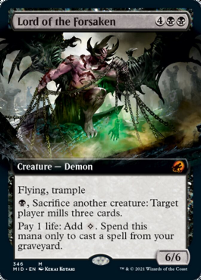 Lord of the Forsaken (Extended) [Innistrad: Midnight Hunt] (MID 346)