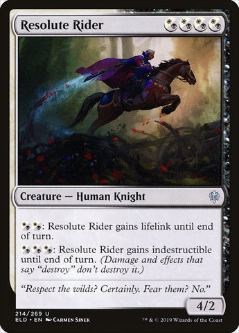 Resolute Rider [Throne of Eldraine] (ELD 214)