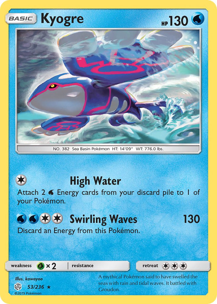 Kyogre (Cracked Ice Holo) (53/236) [Theme Deck Exclusives]