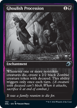 Ghoulish Procession [Innistrad: Double Feature] (DBL 102)