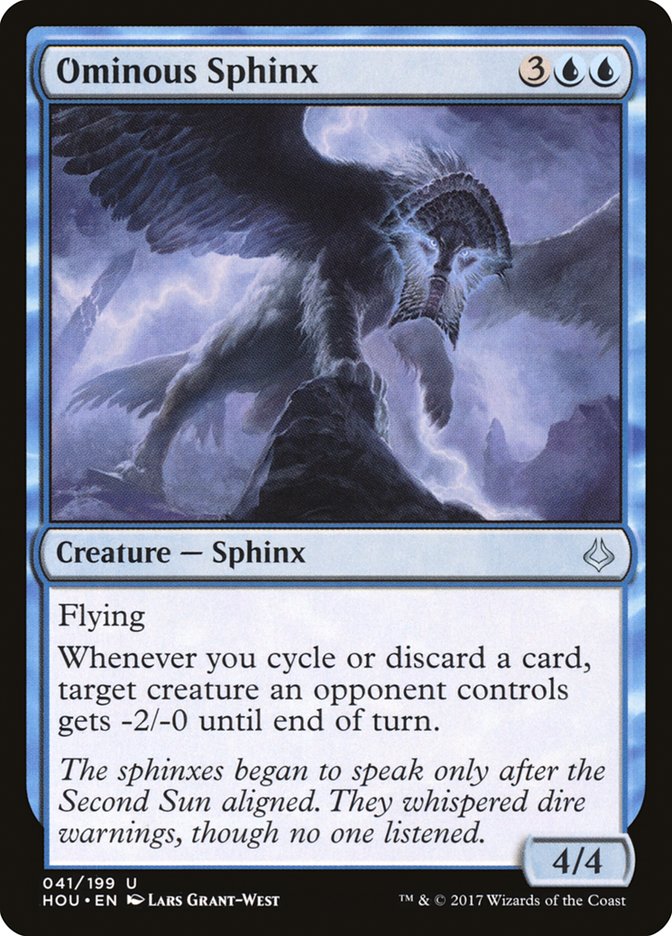 Ominous Sphinx [Hour of Devastation] (HOU 41)