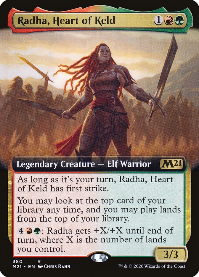 Radha, Heart of Keld (Extended Art) [Core Set 2021] (M21 380)