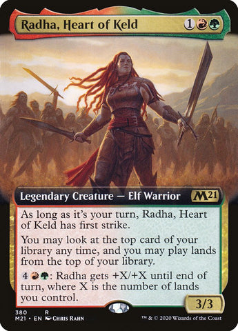 Radha, Heart of Keld (Extended Art) [Core Set 2021] (M21 380)