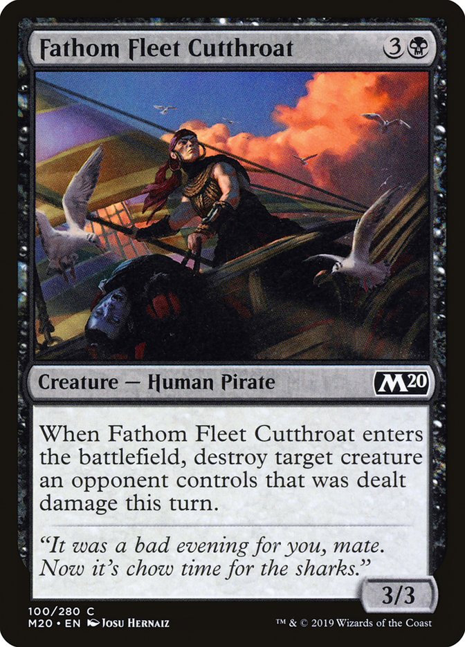 Fathom Fleet Cutthroat [Core Set 2020] (M20 100)