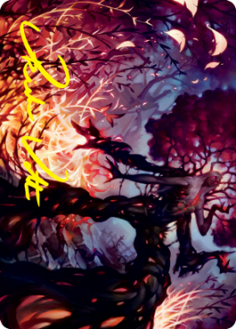Splendid Reclamation Art Card (Gold-Stamped Signature) [Innistrad: Crimson Vow Art Series] (AVOW 55)