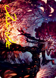 Splendid Reclamation Art Card (Gold-Stamped Signature) [Innistrad: Crimson Vow Art Series] (AVOW 55)